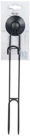 Toiletrolhouder Berilo CN-W7741-15P Zwart Staal ABS 3 x 32 x 15 cm Dubbel (12 Stuks)