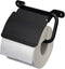 Toiletrolhouder - IXI toiletrolhouder met klep - Zwart
