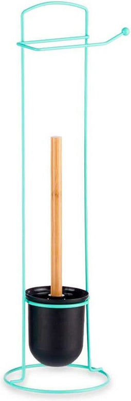 Toiletrolhouder Munt Metaal Bamboe 17 x 57 x 16,5 cm (6 Stuks)