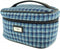 Toilettas Blauw (Houndstooth)- Harris Tweed - Glen Appin of Scotland