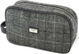 Toilettas Heren Grijs geruit- Harris Tweed - Glen Appin of Scotland