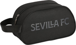 Toilettas voor op School Sevilla Fútbol Club Teen Zwart (26 x 15 x 12 cm)