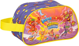 Toilettas voor op School SuperThings Guardians of Kazoom Paars Geel (26 x 15 x 12 cm)
