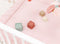 ToiToiKids boxkleed wafel - Ecru/Roze