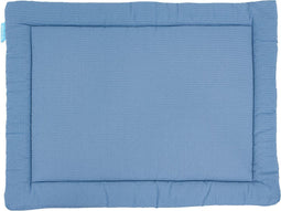 ToiToiKids boxkleed wafel - Grijs/Blauw