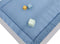 ToiToiKids boxkleed wafel - Grijs/Blauw
