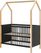 ToiToiKids Homy bed 60x120 - Mat Zwart/Naturel