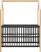 ToiToiKids Homy bed 60x120 - Mat Zwart/Naturel