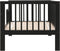 ToiToiKids Mara peuterbed 70x140 - Mat Zwart