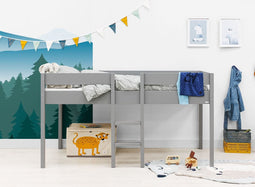 ToiToiKids Mick halfhoogslaper 90x200 - Grijs