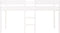 ToiToiKids Mick halfhoogslaper 90x200 - Wit