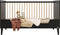 ToiToiKids Xem bedbank 70x140 - Mat Zwart/Eiken