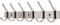 TOJ 12 Haaks Wandkapstok – 46cm - Muur / Wand Kapstok - Hangende Design Muurkapstok - Handdoekrek - RVS - Zilver