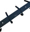 TOJ 12 Haaks Wandkapstok – 46cm - Muur / Wand Kapstok - Hangende Design Muurkapstok - Handdoekrek - RVS - Mat Zwart