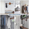 TOJ 15 Haaks Wandkapstok – 45cm - Muur / Wand Kapstok - Hangende Design Muurkapstok - Handdoekrek - RVS - Brons