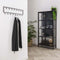 TOJ 15 Haaks Wandkapstok – 80cm - Muur / Wand Kapstok - Hangende Design Muurkapstok - Handdoekrek - RVS - Mat Zwart
