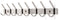 TOJ 16 Haaks Wandkapstok – 62cm - Muur / Wand Kapstok - Hangende Design Muurkapstok - Handdoekrek - RVS - Zilver