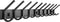 TOJ 20 Haaks Wandkapstok – 78cm - Muur / Wand Kapstok - Hangende Design Muurkapstok - Handdoekrek - RVS - Mat Zwart