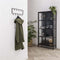 TOJ 9 Haaks Wandkapstok – 50cm - Muur / Wand Kapstok - Hangende Design Muurkapstok - Handdoekrek - RVS - Mat Zwart