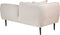 CHEVANNES - Chaise longue - Beige - Linkszijdig - Boucle