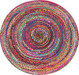 TOKAT - Laagpolig vloerkleed - Multicolor - 140 cm - Katoen