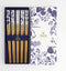 Tokyo Design Studio Chopsticks - Flora Japonica - Houten Eetstokjes - Set van 5 Paar