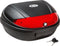 tectake® XXL Motorkoffer - Scooter Koffer 48 Liter - Veiligheidsslot 2 Sleutels - Matzwart