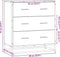 vidaXL - Dressoir - 68x35x76 - cm - bewerkt - hout - en - metaal - zwart