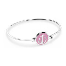Tom Hope Sunset Pink Armband Maat M (Lengte: 18.00-19.50 cm) - Zilver