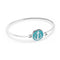 Tom Hope Venice Green Armband Maat M (Lengte: 18.00-19.50 cm) - Zilver