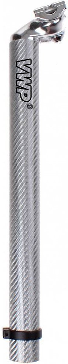 Tom Zadelpen Vast 27,2 X 350 Mm Fiberglass/carbon Zilver