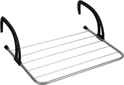 Tomado - Droogrek Favonio voor radiator, deur, balustrade of balkon - 3 meter drooglengte - Zilvergrijs