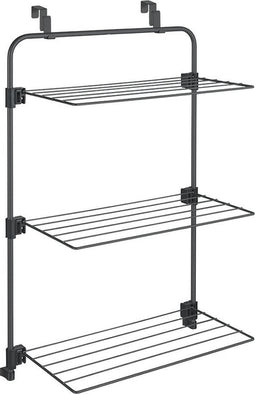 Tomado Metaltex Droogrek Gale - 11 meter Drooglengte - Ophangbaar aan Deur of douchewand - Zwart - 5 jaar garantie