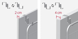 Tomado Metaltex - Over the doors - Deurrek - 103x45cm - Metaal - Zilver