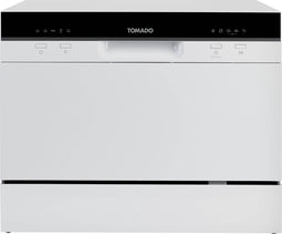 Tomado TDW5501W - Mini vaatwasser - Kleine vaatwasser - Vrijstaand - 6 couverts - 5 programma's - Energieklasse D - Wit