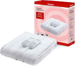 Tomado TEB1502W - Elektrische onderdeken - 2 personen - 160 x 140 cm - 2 schakelaars - Wit
