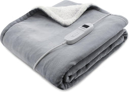 Tomado TEB1802G - Elektrische boven deken - omslagdeken - Superzachte fleece stof - 180 x 130 cm