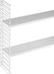 Tomado - Uitbreidingsset wandrek - 1 wit rek, 2 witte planken - Boekenrek