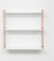 Tomado - Wandrek - Koper & Wit - Boekenrek - 70x21x68cm