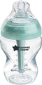 Tommee Tippee babyfles, Advanced Anti-Colic, tepelvormig voor natuurlijk zuigen, anti-koliek ventiel babyflesje, zelfsteriliserend, bpa-vrij, flesvoeding, 260ml, verpakking van 1 Stuk