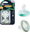 Tommee Tippee borstachtige nachtspeen - licht op in het donker - op huid lijkende textuur - symmetrisch orthodontisch ontwerp - 0-6 maanden - verpakt per 2 fopspenen