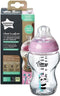 Tommee Tippee Closer to Nature glazen zuigfles, tepelspeen met langzame uitstroomsnelheid en anti-koliekventiel, 250ml