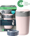 Tommee Tippee Twist & Click luieremmer, inclusief 1 navulling (cassette) met meerlaags antibacterieel folie, 100% gerecycled frame - Voorkomt Geurtjes, Geschikt voor 33 Luiers - Roze