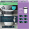 Tommee Tippee Twist & Click luieremmer starterset, 6 navullingen (cassettes) met meerlaags antibacterieel folie - Voorkomt Geurtjes, Geschikt voor 33 Luiers - 100% gerecycled frame, wit