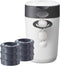 Tommee Tippee Twist & Click luieremmer starterset, 6 navullingen (cassettes) met meerlaags antibacterieel folie - Voorkomt Geurtjes, Geschikt voor 33 Luiers - 100% gerecycled frame, wit