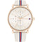 Tommy Hilfiger Lily 1782659 Horloge - Leer - Crème - Ø 40 mm