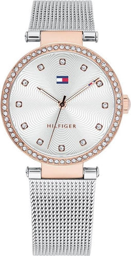 Tommy Hilfiger TH1781863 horloge dames - Zilverkleurig - edelstaal PVD ros�