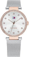 Tommy Hilfiger TH1781863 horloge dames - Zilverkleurig - edelstaal PVD ros�
