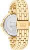 Tommy Hilfiger TH1782718 NATALIE Dames Horloge - Mineraalglas - Staal - Goudkleurig - 34 mm breed - Quartz - Vouw/Vlindersluiting - 3 ATM (spatwater)