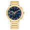 Tommy Hilfiger TH1792118 LORENZO Heren Horloge - Mineraalglas - Staal - Goudkleurig - 44 mm breed - Quartz - Vouw/Vlindersluiting - 5 ATM (douchen)